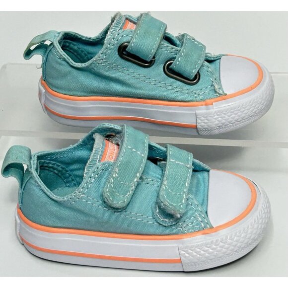 Converse All Star Chuck Taylor Low Sneakers Shoes Size 3 BABY Blue Streetwear - Picture 1 of 8
